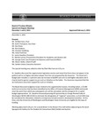 December 1-2, 2011 - Board of Trustees Meeting Minutes, Regular and Special Meetings