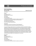 May 3-4, 2012 - Board of Trustees Meeting Minutes, Regular and Special Meetings