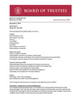 November 2, 2017- Board of Trustees Meeting Minutes, Regular and Special Meetings by Central Washington University Central Washington University