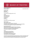 February 8-9, 2018- Board of Trustees Meeting Minutes, Regular and Special Meetings by Central Washington University Central Washington University