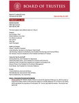 February 21, 2019- Board of Trustees Meeting Minutes, Special Meetings by Central Washington University Central Washington University