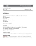 Board of Trustees Minutes Regular Meeting May 13, 2015 by Central Washington University