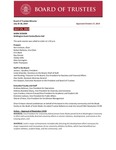 July 25, 2019- Board of Trustees Meeting Minutes, Work Session by Central Washington University