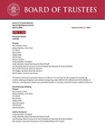 April 9, 2020 Board of Trustees Meeting Minutes by Central Washington University Board of Trustees