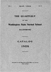 The Quarterly of the Washington State Normal School at Ellensburg. Catalogue for 1907-1908 by Central Washington University