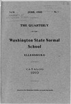 The Quarterly of the Washington State Normal School at Ellensburg. Catalog of 1909-1910