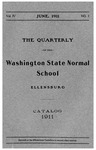 The Quarterly of the Washington State Normal School Ellensburg. Catalog of 1910-1911