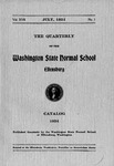 The Quarterly of the Washington State Normal School Ellensburg. Catalog Number [1924] by Central Washington University
