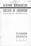 Quarterly of the Central Washington College of Education Summer School Announcements [1943]