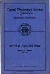 The Quarterly of the Central Washington College of Education Ellensburg, Washington. Catalog Number [1940]