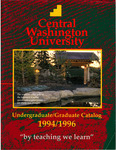 Central Washington University 1994-96 Undergraduate, Graduate Catalog