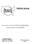 1985 NAIA Annual Men's National Basketball Championship Tournament Press Book by National Association of Intercollegiate Athletics