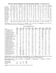Central Washington University Basketball Statistics, 1993-1994 by Central Washington University Athletics