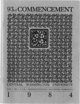 1984 Commencemnt Central Washington University by Central Washington University
