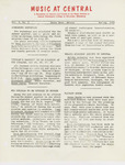 Music at Central  Spring 1960