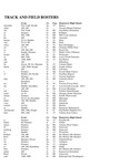 Central Washington University Track and Field Rosters, 1999