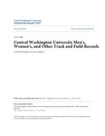 Central Washington University Men's, Women's, and Other Track and Field Records