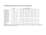 Central Washington University Wrestling Yearly Composite Statistics, 1999-2000 by Central Washington University Athletics