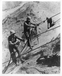 Workers Excavating Bedrock, Grand Coulee Dam by Bureau of Reclamation