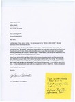 Letter from JoAnn Aliverti to Terri Fracisco Farrell